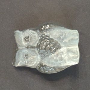 Viking Glass Owl Paperweight/Bookend